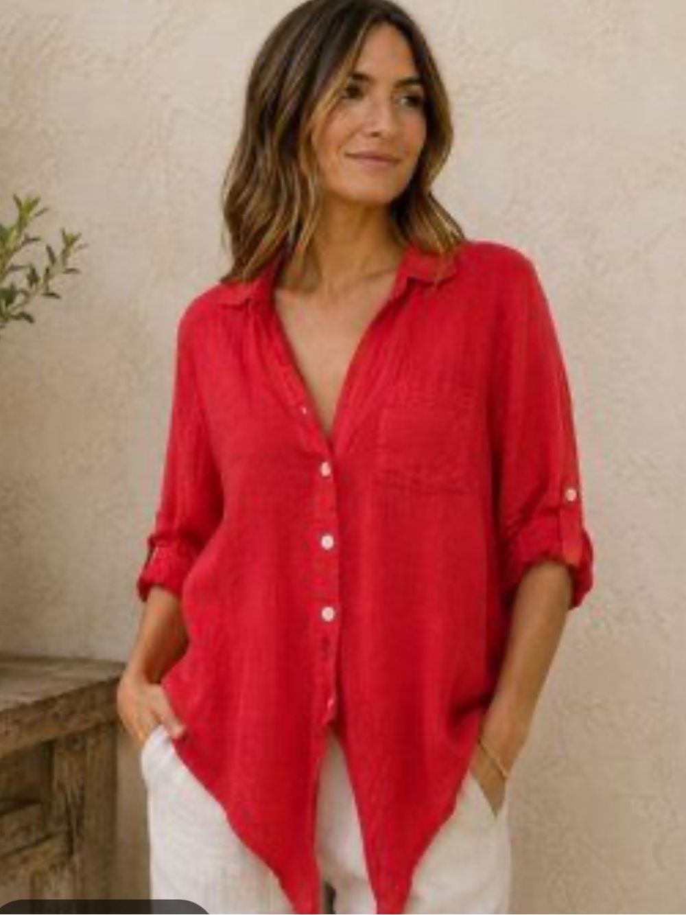 Meo Meli Linen Top